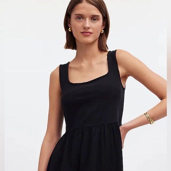 Madewell Black Knit Tank Midi Dress XXS - Picture 2 of 6
